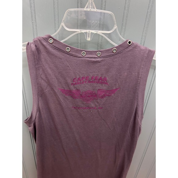 Harley-Davidson Women's Tank Top Motorcycle Graphic Sleeveless‎ Gray M - Picture 4 of 7